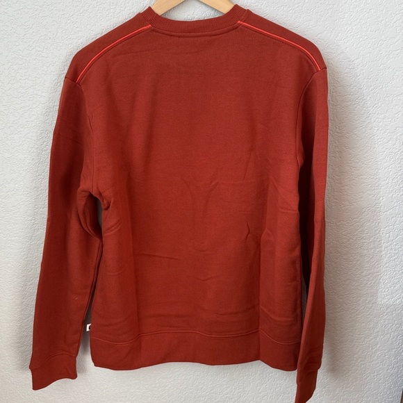 Mens Do Good Organic Crewneck Sweatshirt Spice Orange size Small NWT - Picture 7 of 9